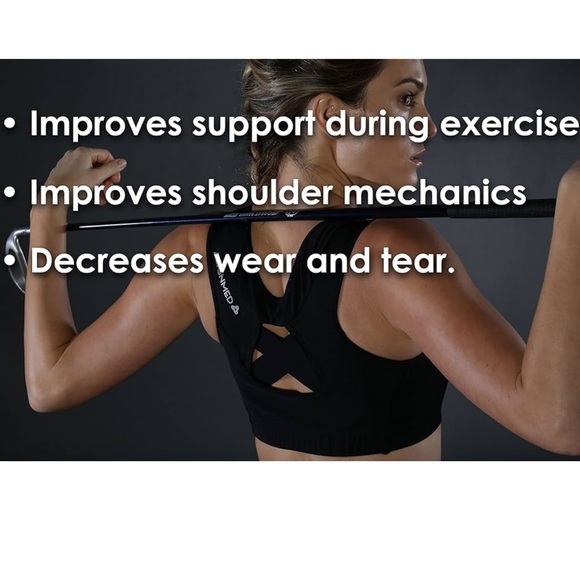 ❤️ Alignmed White Zip-Front Posture Correcting Sports Bra - Picture 9 of 9